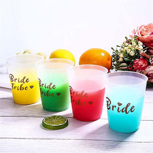 Bachelorette Party Disposable Plastic Cups Set
